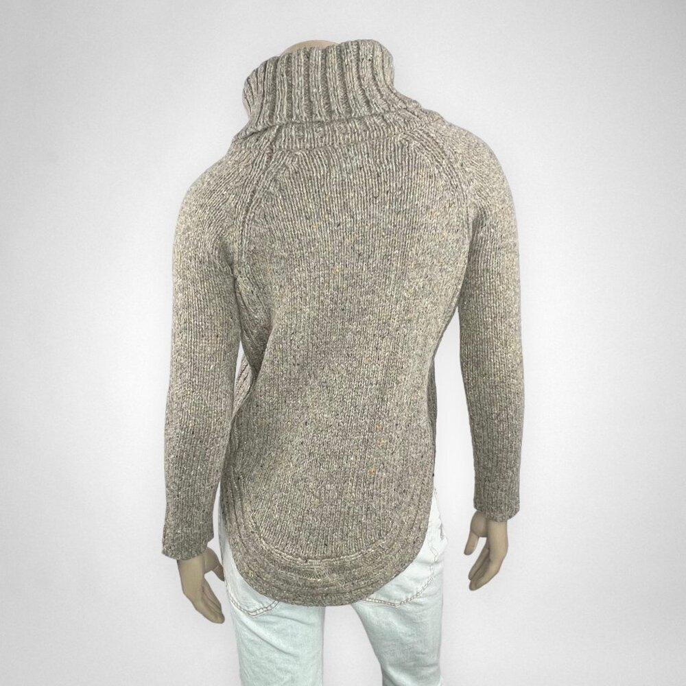 CYNTHIA ROWLEY Wool Blend Turtleneck Sweater with Pockets XS - Picture 3 of 6